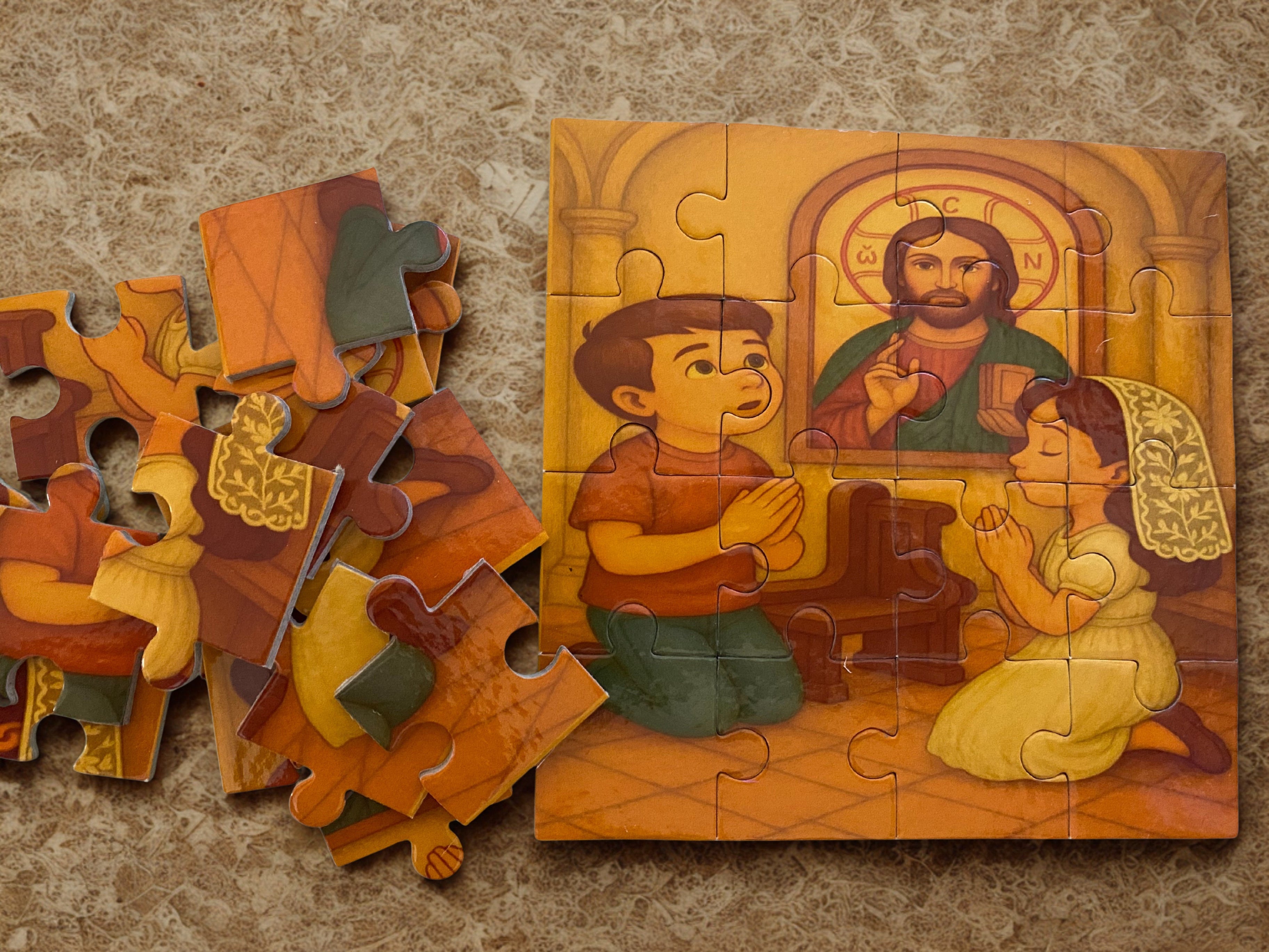 Cardboard Puzzle of my Quiet Church Scene
